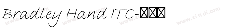 Bradley Hand ITC字体转换